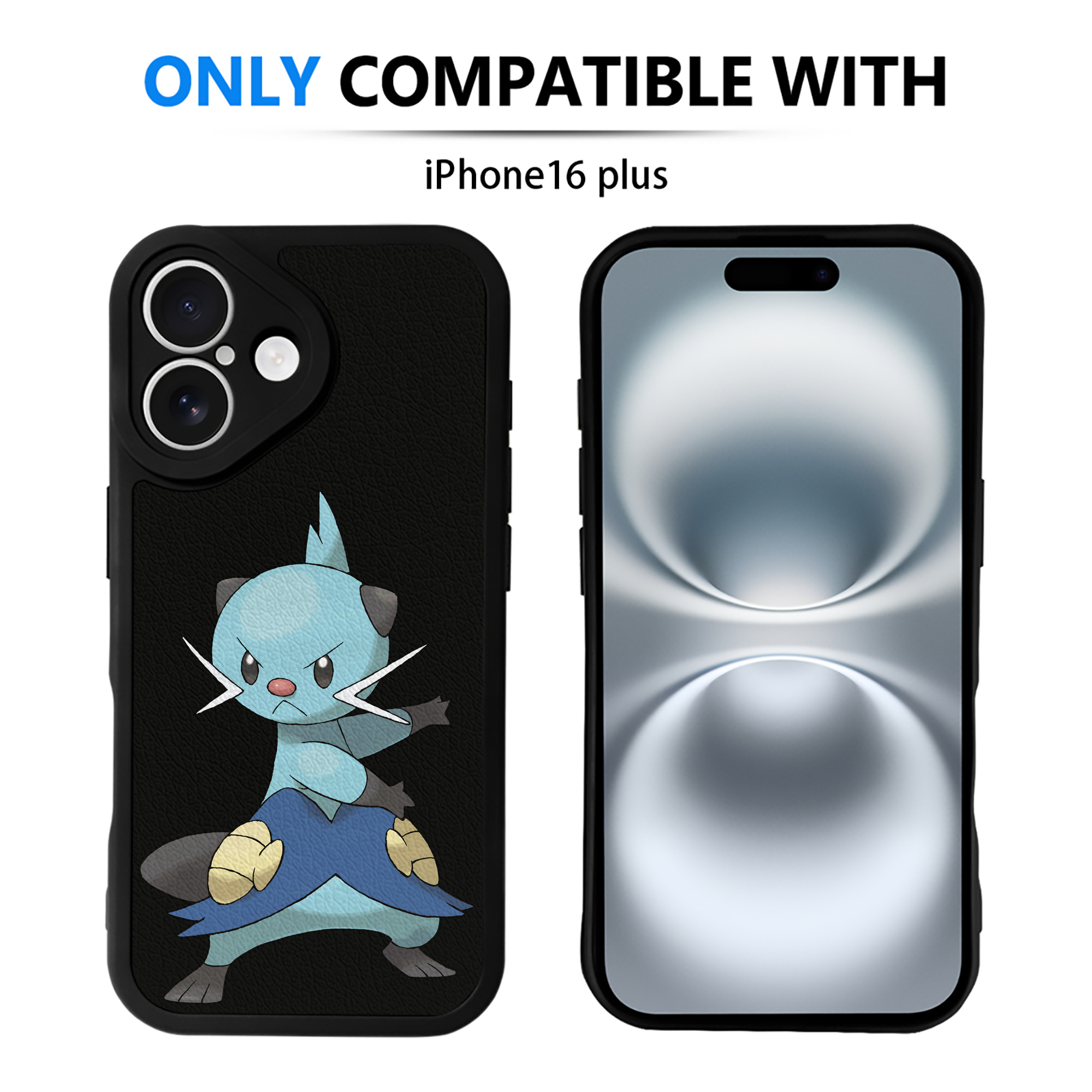 （画像用） ポケットモンスター Pokémon 【iPhone 16シリーズ対応】シリコンスマホケース（レザー調） 材質：シリコン